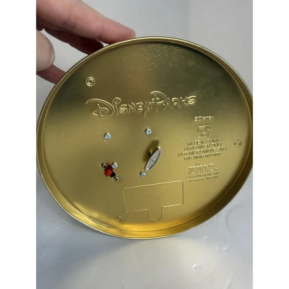 Disney Parks Holiday Musical spinning popcorn tin 2023 NO STRAPS